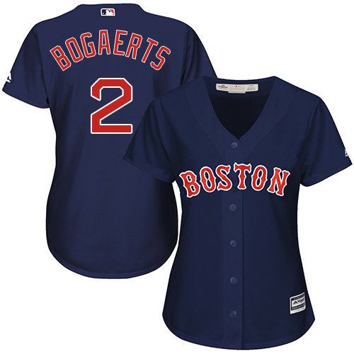 Red Sox #2 Xander Bogaerts Navy Blue Alternate Women's Stitched MLB Jersey Red Sox #2 Xander Bogaerts Navy Blue Alternate Women's Stitched MLB Jersey