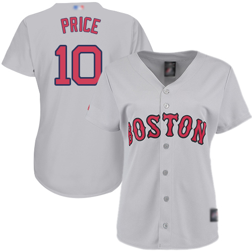 Red Sox #10 David Price Grey Road Women's Stitched MLB Jersey Red Sox #10 David Price Grey Road Women's Stitched MLB Jersey