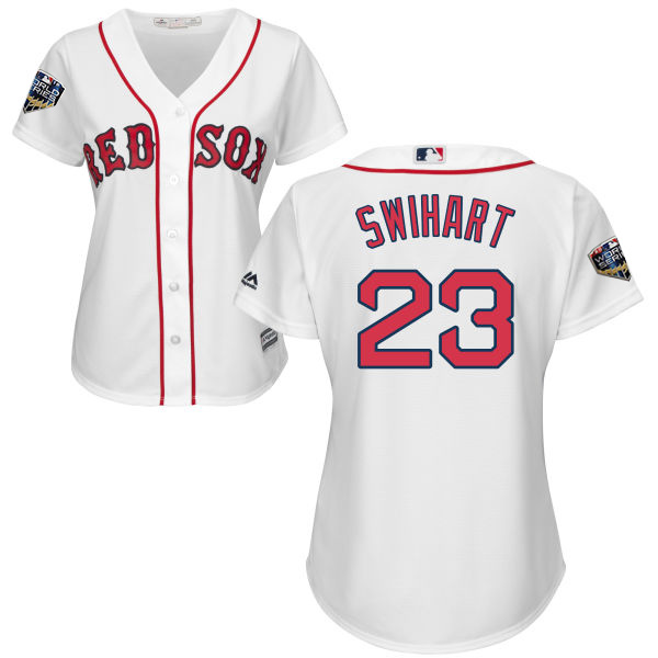 Red Sox #23 Blake Swihart White Home 2018 World Series Women's Stitched MLB Jersey Red Sox #23 Blake Swihart White Home 2018 World Series Women's Stitched MLB Jersey