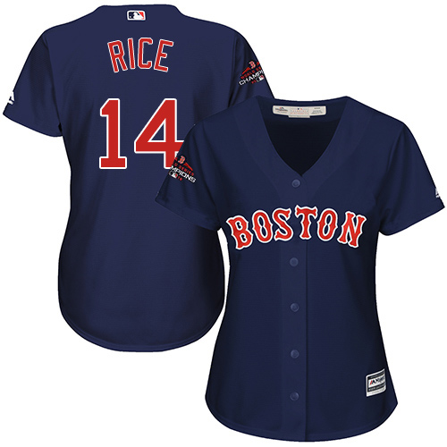 Red Sox #14 Jim Rice Navy Blue Alternate 2018 World Series Champions Women's Stitched MLB Jersey Red Sox #14 Jim Rice Navy Blue Alternate 2018 World Series Champions Women's Stitched MLB Jersey