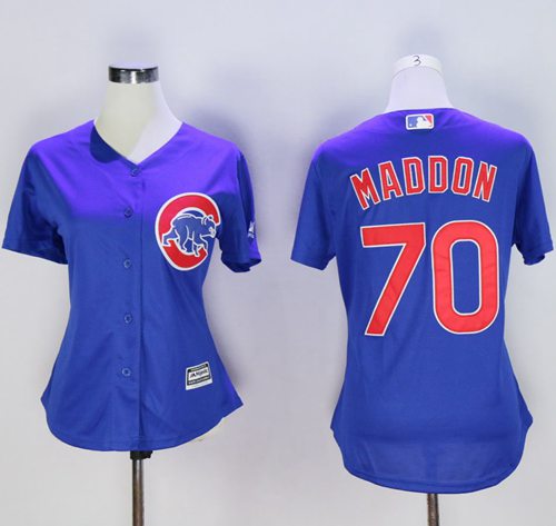 Cubs #70 Joe Maddon Blue Women's Alternate Stitched MLB Jersey Cubs #70 Joe Maddon Blue Women's Alternate Stitched MLB Jersey