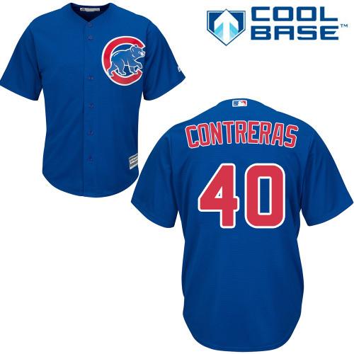 Cubs #40 Willson Contreras Blue Women's Alternate Stitched MLB Jersey Cubs #40 Willson Contreras Blue Women's Alternate Stitched MLB Jersey