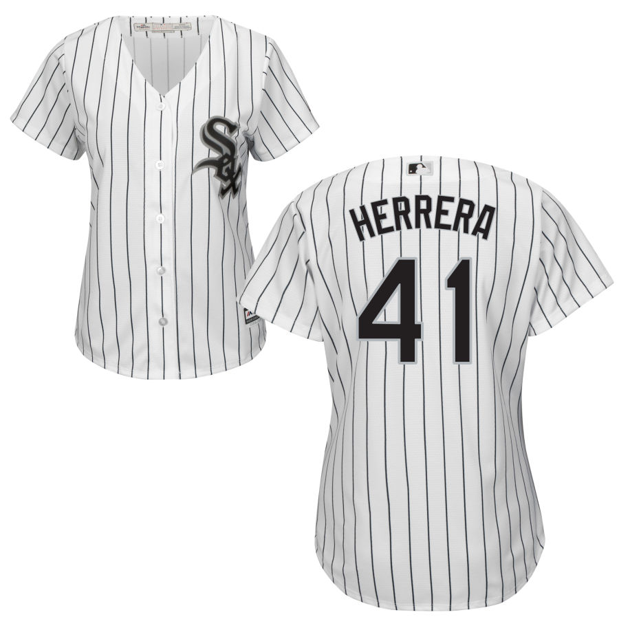 White Sox #41 Kelvin Herrera Women's Cool Base White Stitched MLB Jersey White Sox #41 Kelvin Herrera Women's Cool Base White Stitched MLB Jersey