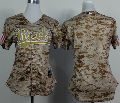 Reds Blank Camo Women's Alternate Cool Base Stitched MLB Jersey Reds Blank Camo Women's Alternate Cool Base Stitched MLB Jersey