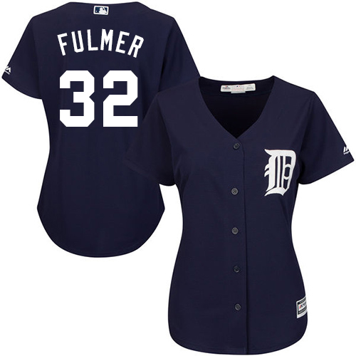 Tigers #32 Michael Fulmer Navy Blue Alternate Women's Stitched MLB Jersey Tigers #32 Michael Fulmer Navy Blue Alternate Women's Stitched MLB Jersey