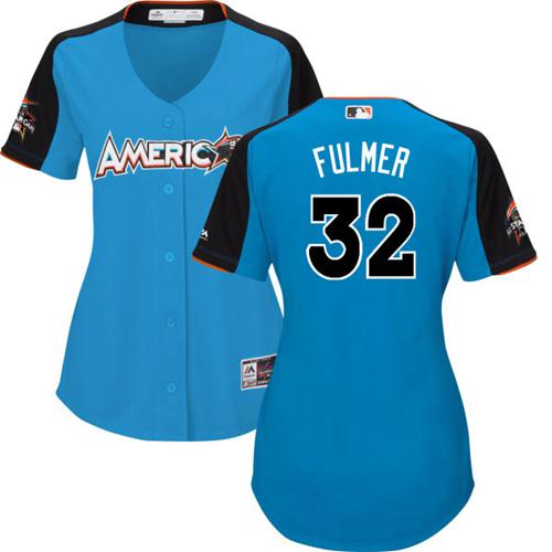 Tigers #32 Michael Fulmer Blue 2017 All-Star American League Women's Stitched MLB Jersey Tigers #32 Michael Fulmer Blue 2017 All-Star American League Women's Stitched MLB Jersey