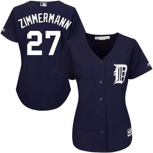 Tigers #27 Jordan Zimmermann Navy Blue Alternate Women's Stitched MLB Jersey Tigers #27 Jordan Zimmermann Navy Blue Alternate Women's Stitched MLB Jersey