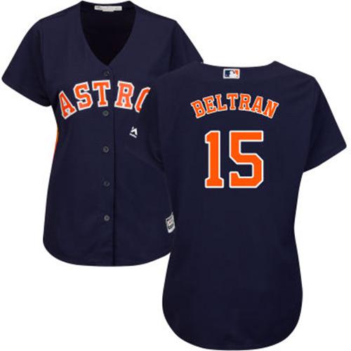 Astros #15 Carlos Beltran Navy Blue Alternate Women's Stitched MLB Jersey Astros #15 Carlos Beltran Navy Blue Alternate Women's Stitched MLB Jersey