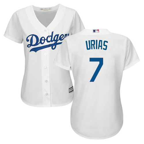 Dodgers #7 Julio Urias White Home Women's Stitched MLB Jersey Dodgers #7 Julio Urias White Home Women's Stitched MLB Jersey