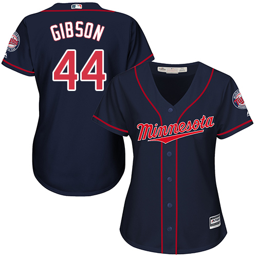 Twins #44 Kyle Gibson Navy Blue Alternate Women's Stitched MLB Jersey Twins #44 Kyle Gibson Navy Blue Alternate Women's Stitched MLB Jersey