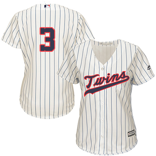 Twins #3 Harmon Killebrew Cream Strip Alternate Women's Stitched MLB Jersey Twins #3 Harmon Killebrew Cream Strip Alternate Women's Stitched MLB Jersey