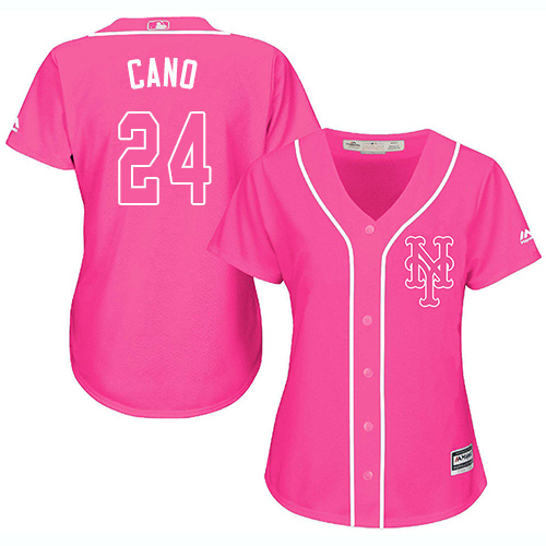 Mets #24 Robinson Cano Pink Fashion Women's Stitched MLB Jersey Mets #24 Robinson Cano Pink Fashion Women's Stitched MLB Jersey