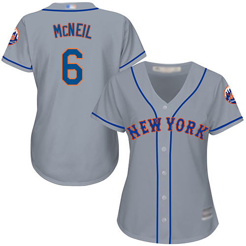 Mets #6 Jeff McNeil Grey Road Women's Stitched MLB Jersey Mets #6 Jeff McNeil Grey Road Women's Stitched MLB Jersey
