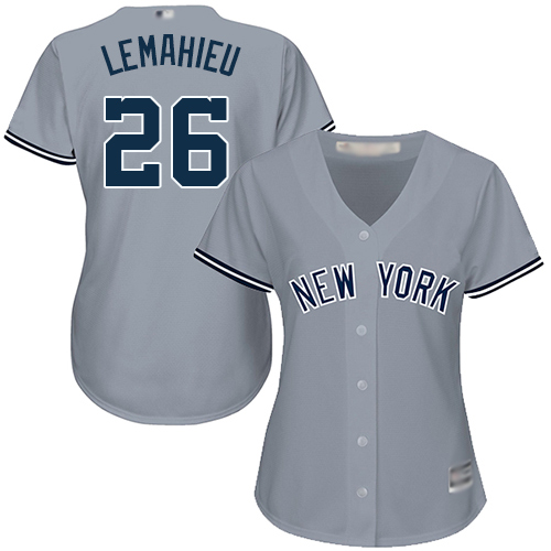 Yankees #26 DJ LeMahieu Grey Road Women's Stitched MLB Jersey Yankees #26 DJ LeMahieu Grey Road Women's Stitched MLB Jersey