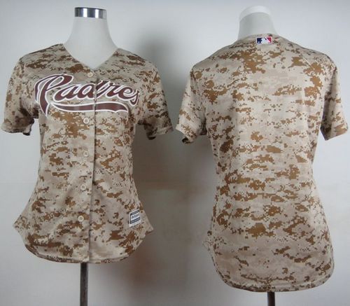 Padres Blank Camo Alternate 2 Women's Stitched MLB Jersey Padres Blank Camo Alternate 2 Women's Stitched MLB Jersey