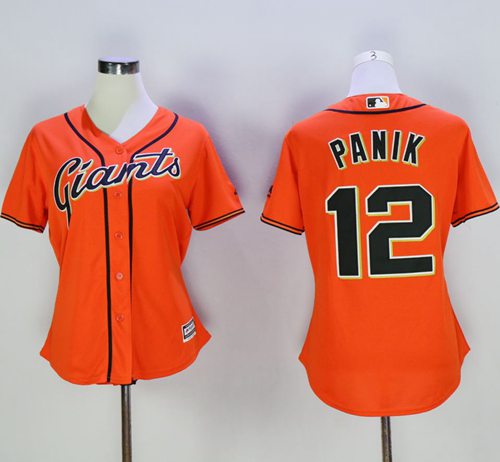 Giants #12 Joe Panik Orange Women's Alternate Stitched MLB Jersey Giants #12 Joe Panik Orange Women's Alternate Stitched MLB Jersey