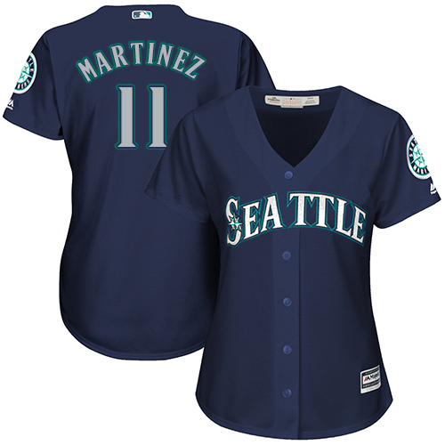 Mariners #11 Edgar Martinez Navy Blue Alternate Women's Stitched MLB Jersey Mariners #11 Edgar Martinez Navy Blue Alternate Women's Stitched MLB Jersey