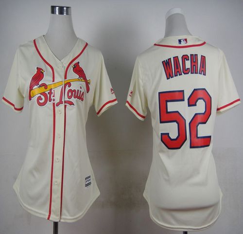 Cardinals #52 Michael Wacha Cream Alternate Women's Stitched MLB Jersey Cardinals #52 Michael Wacha Cream Alternate Women's Stitched MLB Jersey