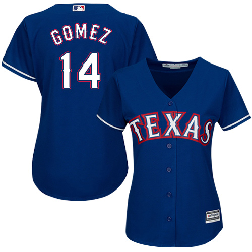 Rangers #14 Carlos Gomez Blue Alternate Women's Stitched MLB Jersey Rangers #14 Carlos Gomez Blue Alternate Women's Stitched MLB Jersey