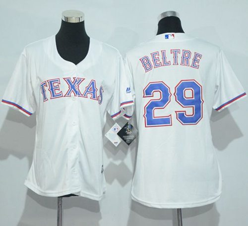 Rangers #29 Adrian Beltre White Women's Home Stitched MLB Jersey Rangers #29 Adrian Beltre White Women's Home Stitched MLB Jersey