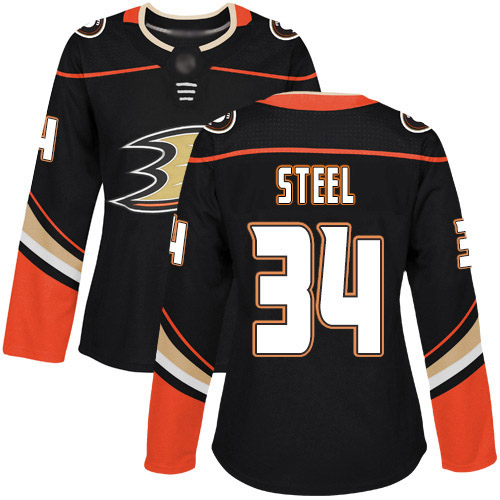 Adidas Ducks #34 Sam Steel Black Home Authentic Women's Stitched NHL Jersey Adidas Ducks #34 Sam Steel Black Home Authentic Women's Stitched NHL Jersey