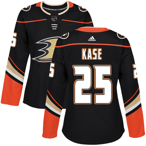Adidas Ducks #25 Ondrej Kase Black Home Authentic Women's Stitched NHL Jersey Adidas Ducks #25 Ondrej Kase Black Home Authentic Women's Stitched NHL Jersey