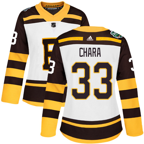Adidas Bruins #33 Zdeno Chara White Authentic 2019 Winter Classic Women's Stitched NHL Jersey Adidas Bruins #33 Zdeno Chara White Authentic 2019 Winter Classic Women's Stitched NHL Jersey