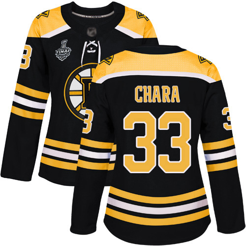 Adidas Bruins #33 Zdeno Chara Black Home Authentic Stanley Cup Final Bound Women's Stitched NHL Jersey Adidas Bruins #33 Zdeno Chara Black Home Authentic Stanley Cup Final Bound Women's Stitched NHL Jersey