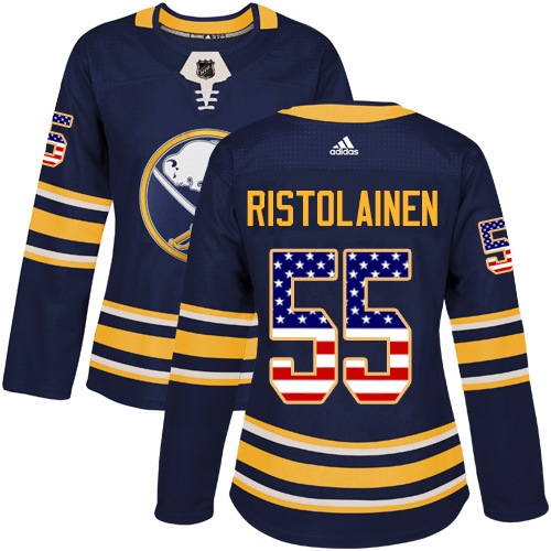 Adidas Sabres #55 Rasmus Ristolainen Navy Blue Home Authentic USA Flag Women's Stitched NHL Jersey Adidas Sabres #55 Rasmus Ristolainen Navy Blue Home Authentic USA Flag Women's Stitched NHL Jersey