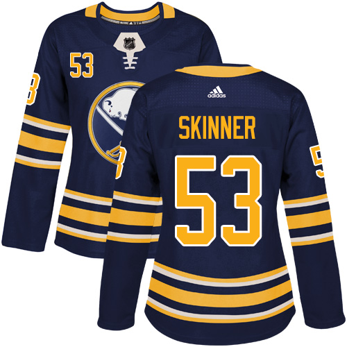Adidas Sabres #53 Jeff Skinner Navy Blue Home Authentic Women's Stitched NHL Jersey Adidas Sabres #53 Jeff Skinner Navy Blue Home Authentic Women's Stitched NHL Jersey