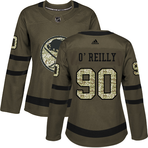Adidas Sabres #90 Ryan O'Reilly Green Salute to Service Women's Stitched NHL Jersey Adidas Sabres #90 Ryan O'Reilly Green Salute to Service Women's Stitched NHL Jersey