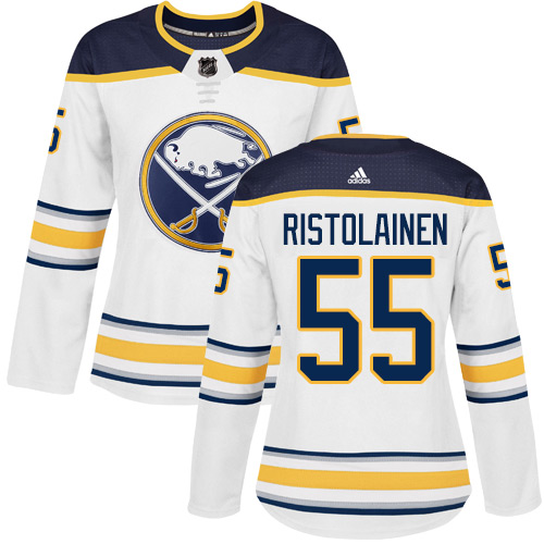 Adidas Sabres #55 Rasmus Ristolainen White Road Authentic Women's Stitched NHL Jersey Adidas Sabres #55 Rasmus Ristolainen White Road Authentic Women's Stitched NHL Jersey