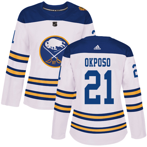 Adidas Sabres #21 Kyle Okposo White Authentic 2018 Winter Classic Women's Stitched NHL Jersey Adidas Sabres #21 Kyle Okposo White Authentic 2018 Winter Classic Women's Stitched NHL Jersey