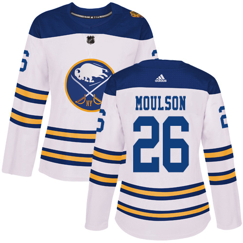 Adidas Sabres #26 Matt Moulson White Authentic 2018 Winter Classic Women's Stitched NHL Jersey Adidas Sabres #26 Matt Moulson White Authentic 2018 Winter Classic Women's Stitched NHL Jersey