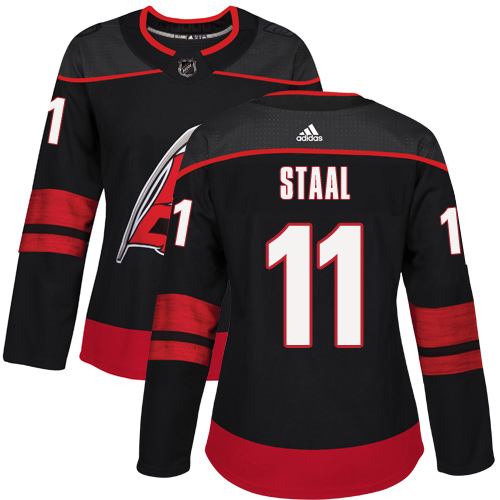 Adidas Hurricanes #11 Jordan Staal Black Alternate Authentic Women's Stitched NHL Jersey Adidas Hurricanes #11 Jordan Staal Black Alternate Authentic Women's Stitched NHL Jersey