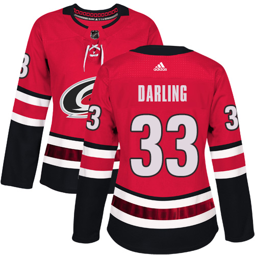 Adidas Hurricanes #33 Scott Darling Red Home Authentic Women's Stitched NHL Jersey Adidas Hurricanes #33 Scott Darling Red Home Authentic Women's Stitched NHL Jersey