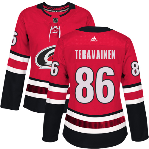 Adidas Hurricanes #86 Teuvo Teravainen Red Home Authentic Women's Stitched NHL Jersey Adidas Hurricanes #86 Teuvo Teravainen Red Home Authentic Women's Stitched NHL Jersey