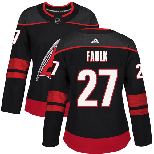 Adidas Hurricanes #27 Justin Faulk Black Alternate Authentic Women's Stitched NHL Jersey Adidas Hurricanes #27 Justin Faulk Black Alternate Authentic Women's Stitched NHL Jersey