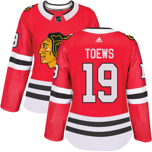 Adidas Blackhawks #19 Jonathan Toews Red Home Authentic Women's Stitched NHL Jersey Adidas Blackhawks #19 Jonathan Toews Red Home Authentic Women's Stitched NHL Jersey