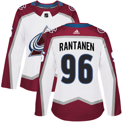 Adidas Avalanche #96 Mikko Rantanen White Road Authentic Women's Stitched NHL Jersey Adidas Avalanche #96 Mikko Rantanen White Road Authentic Women's Stitched NHL Jersey