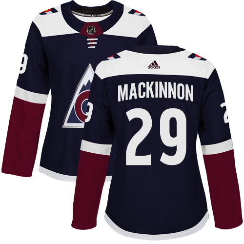 Adidas Avalanche #29 Nathan MacKinnon Navy Alternate Authentic Women's Stitched NHL Jersey Adidas Avalanche #29 Nathan MacKinnon Navy Alternate Authentic Women's Stitched NHL Jersey