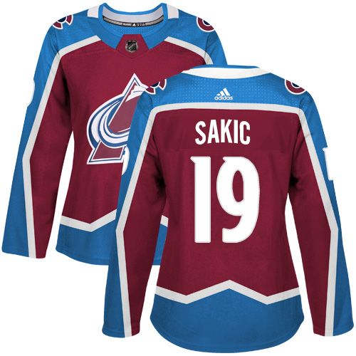 Adidas Avalanche #19 Joe Sakic Burgundy Home Authentic Women's Stitched NHL Jersey Adidas Avalanche #19 Joe Sakic Burgundy Home Authentic Women's Stitched NHL Jersey