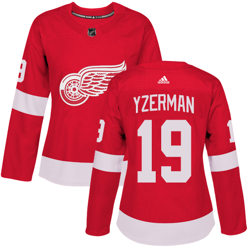 Adidas Red Wings #19 Steve Yzerman Red Home Authentic Women's Stitched NHL Jersey Adidas Red Wings #19 Steve Yzerman Red Home Authentic Women's Stitched NHL Jersey