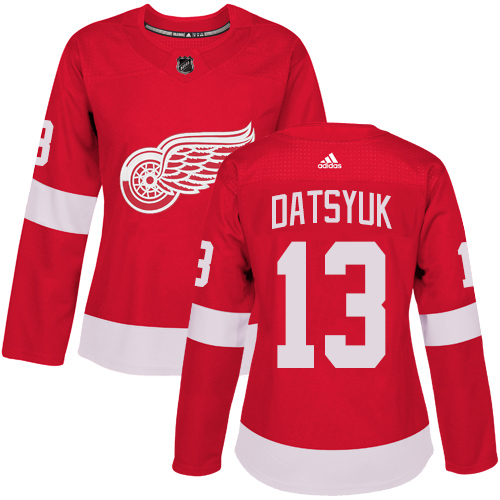 Adidas Red Wings #13 Pavel Datsyuk Red Home Authentic Women's Stitched NHL Jersey Adidas Red Wings #13 Pavel Datsyuk Red Home Authentic Women's Stitched NHL Jersey