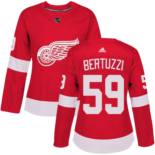Adidas Red Wings #59 Tyler Bertuzzi Red Home Authentic Women's Stitched NHL Jersey Adidas Red Wings #59 Tyler Bertuzzi Red Home Authentic Women's Stitched NHL Jersey