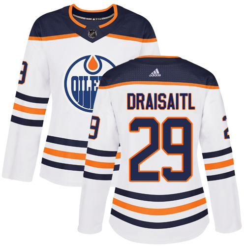 Adidas Oilers #29 Leon Draisaitl White Road Authentic Women's Stitched NHL Jersey Adidas Oilers #29 Leon Draisaitl White Road Authentic Women's Stitched NHL Jersey