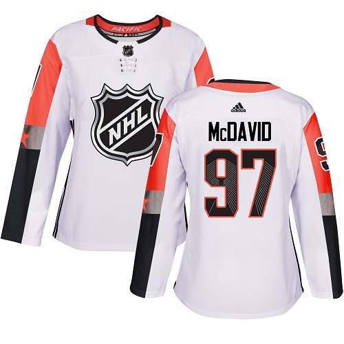 Adidas Oilers #97 Connor McDavid White 2018 All-Star Pacific Division Authentic Women's Stitched NHL Jersey Adidas Oilers #97 Connor McDavid White 2018 All-Star Pacific Division Authentic Women's Stitched NHL Jersey