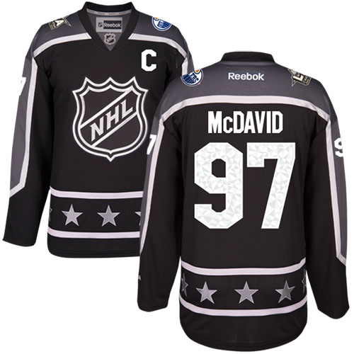 Oilers #97 Connor McDavid Black 2017 All-Star Pacific Division Women's Stitched NHL Jersey Oilers #97 Connor McDavid Black 2017 All-Star Pacific Division Women's Stitched NHL Jersey