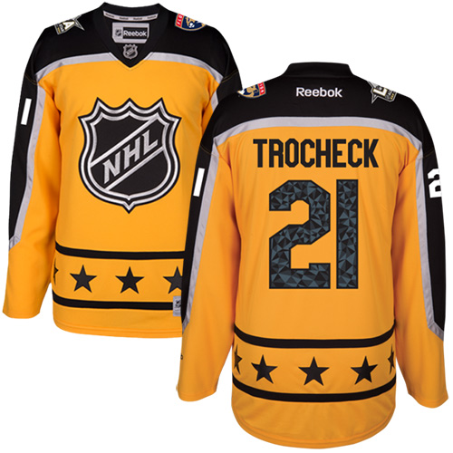 Panthers #21 Vincent Trocheck Yellow 2017 All-Star Atlantic Division Women's Stitched NHL Jersey Panthers #21 Vincent Trocheck Yellow 2017 All-Star Atlantic Division Women's Stitched NHL Jersey