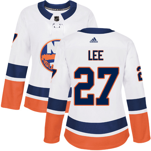 Adidas Islanders #27 Anders Lee White Road Authentic Women's Stitched NHL Jersey Adidas Islanders #27 Anders Lee White Road Authentic Women's Stitched NHL Jersey
